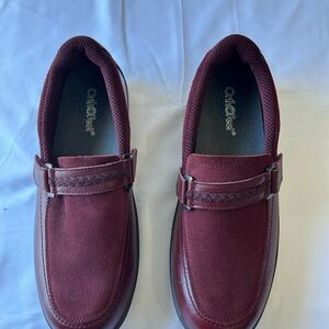 Orthofeet Chelsea Cherry Loafer womens size 11 w